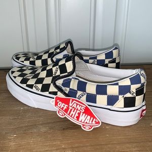 brand new slip on checkered vans